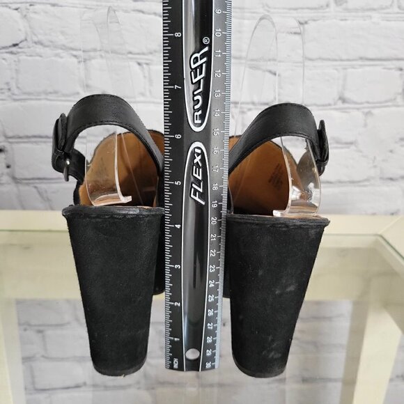 Michael Kors platform mules in black  suede SZ 6 M - Picture 5 of 7